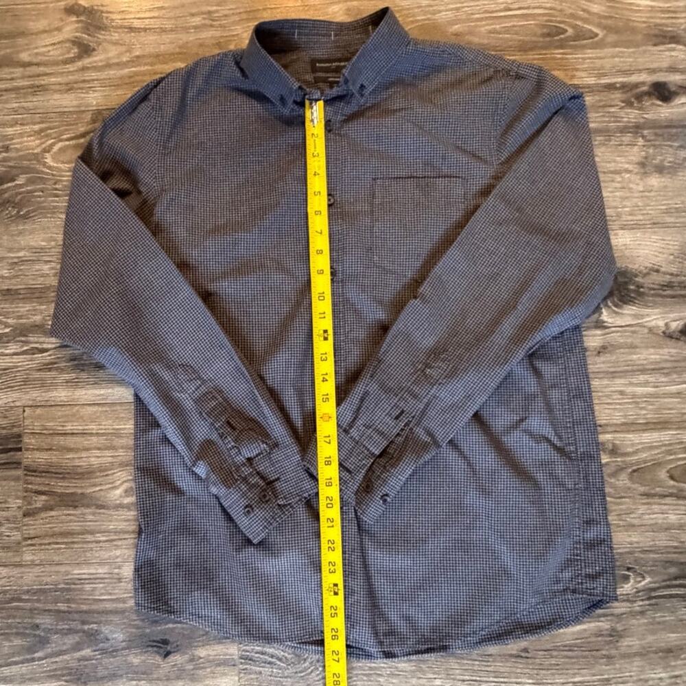 Banana Republic Custom 078 Mens Large Camden Fit Gray Black